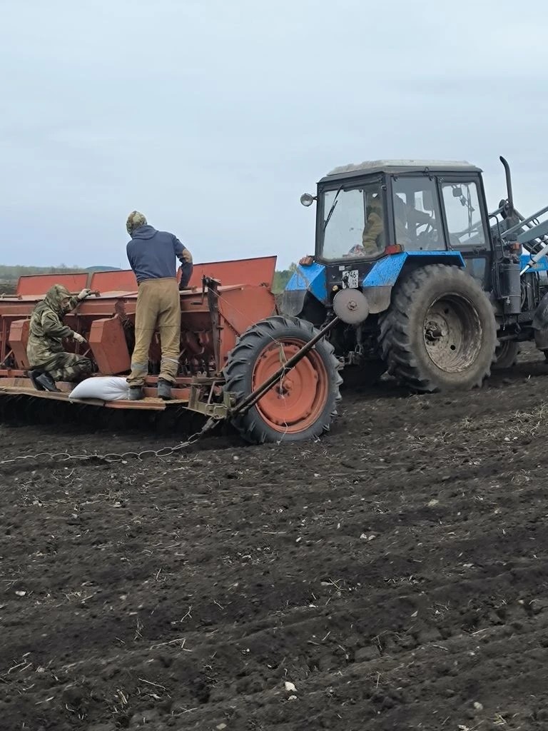 Весенние работы на полях в Белебеевском районе